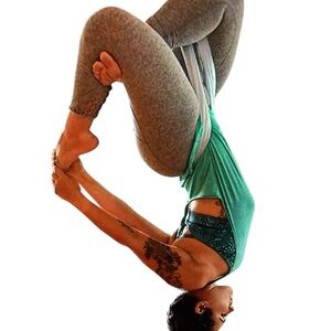 Lululemon Twist & Toil Tank Sz 8 Lightly Loved Condition. Heather Bali Breeze